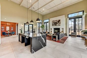 Clubhouse kitchen and lounge